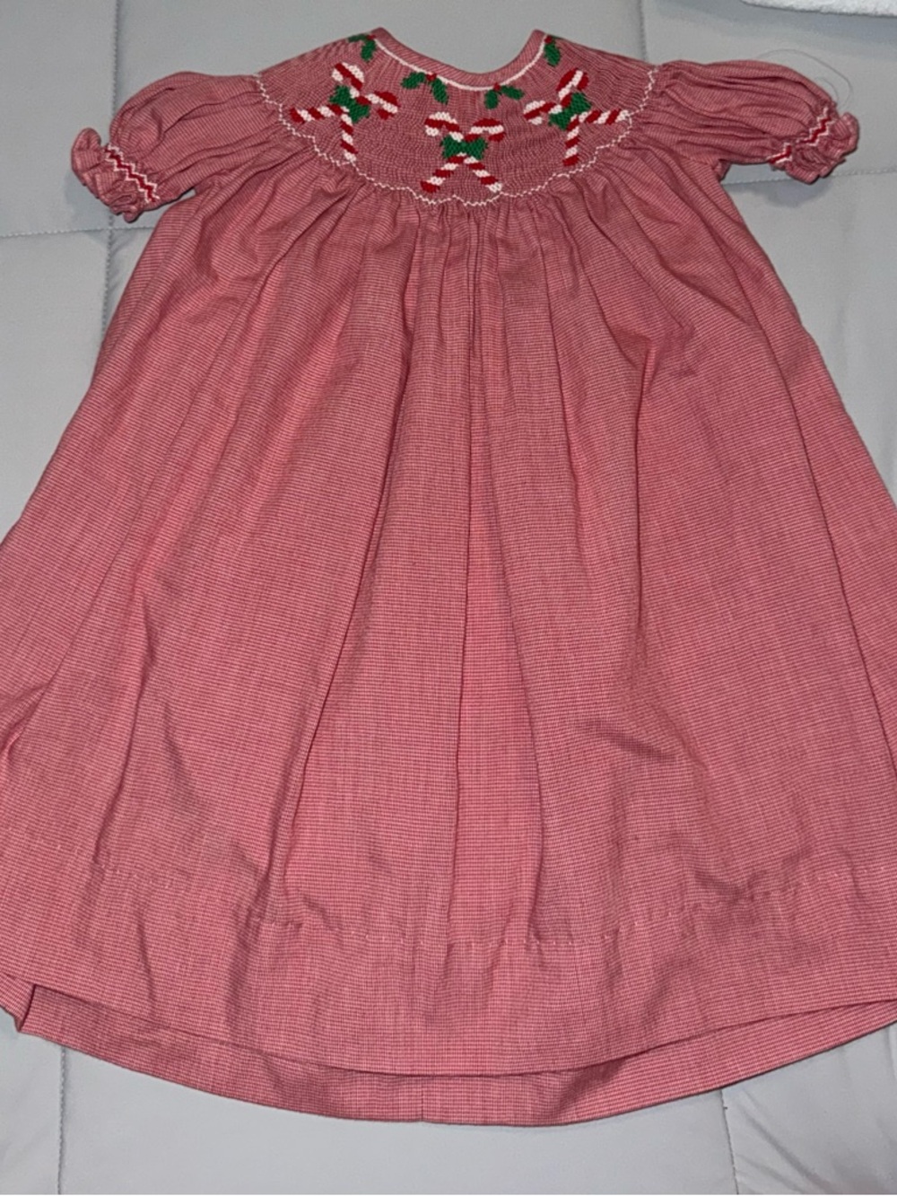 Remember Nguyen Candy Cane Smocked dress